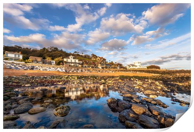 Steephill Cove Print by Wight Landscapes