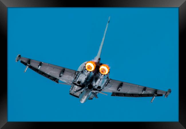 Eurofighter Typhoon Burners Framed Print by J Biggadike
