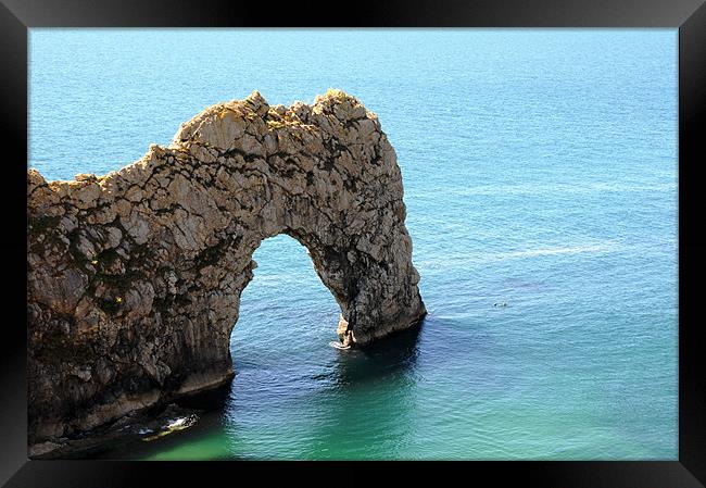 Durdle Door 1 Framed Print by Gö Vān