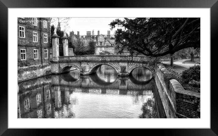 St. Johns College Cambridge Framed Mounted Print by Nick Wardekker