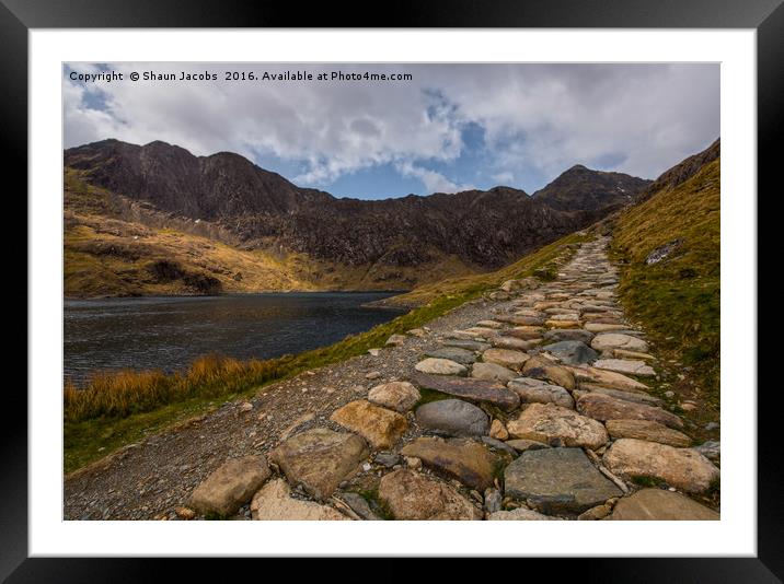 Pathway to Snowdon  Framed Mounted Print by Shaun Jacobs