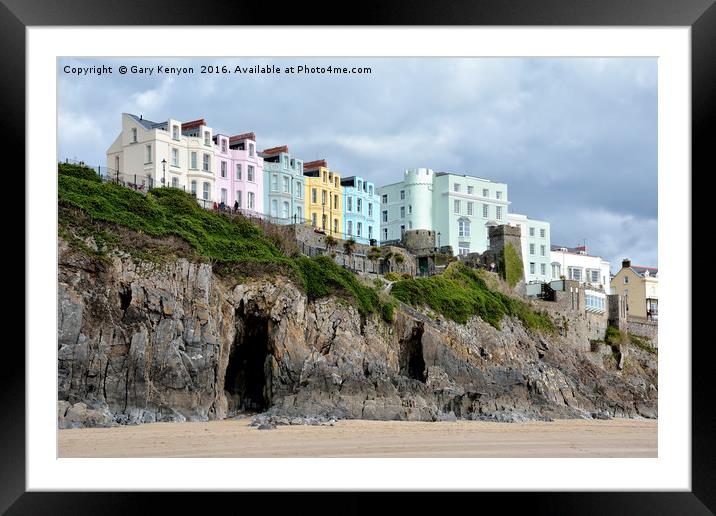 Tenby South Wales Framed Mounted Print by Gary Kenyon