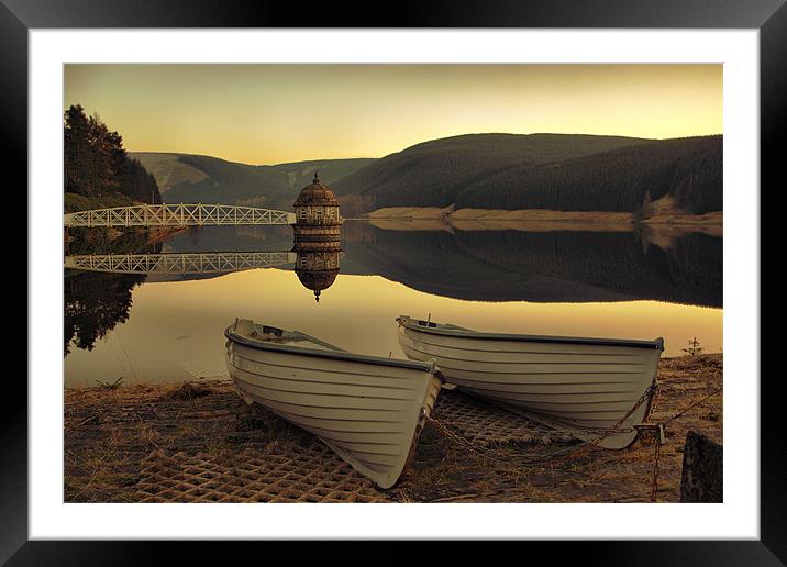 Twin Boats Framed Mounted Print by Reg Atkinson