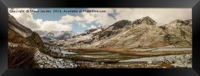 Snowdonia mountains  Framed Print by Shaun Jacobs