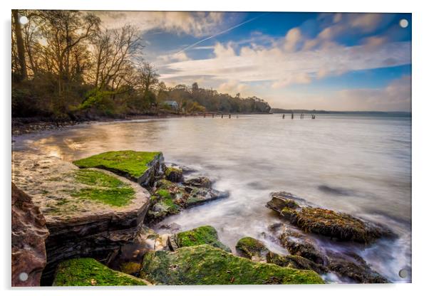 Players Beach Acrylic by Wight Landscapes