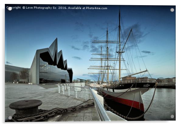 The Glenlee at the Riverside Acrylic by Jack Byers