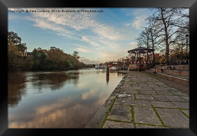 River Dee, The Groves Chester Framed Print by Pete Lawless