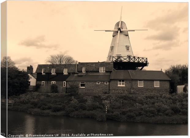 Rye Windmill  Canvas Print by Framemeplease UK