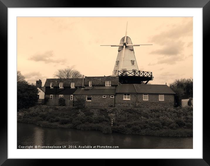 Rye Windmill  Framed Mounted Print by Framemeplease UK