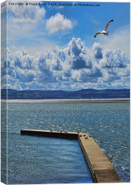 West Kirby Marine Lake on a windy day Canvas Print by Frank Irwin