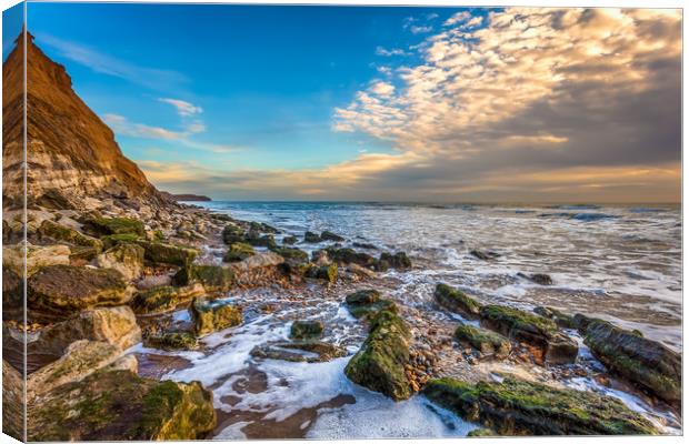 Brook Bay Isle Of Wight Canvas Print by Wight Landscapes