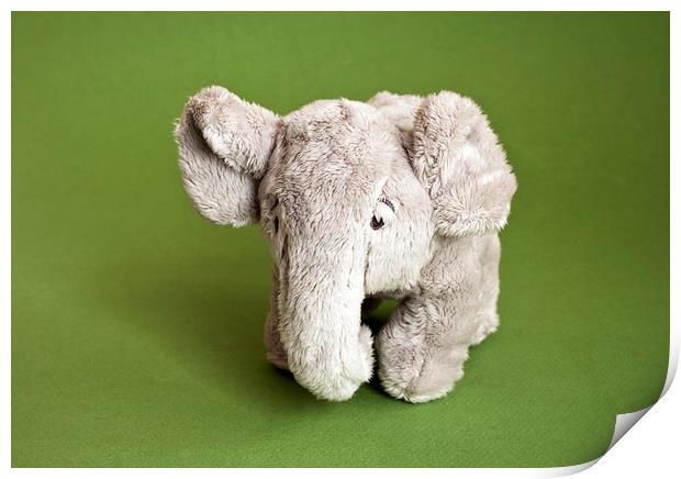 Plush elephant Print by Igor Krylov