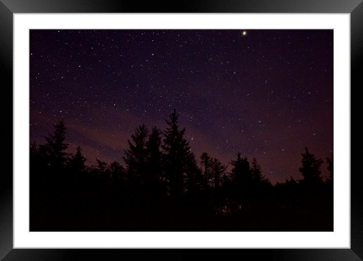 Galloway Forest dark skies Framed Mounted Print by Andy Smith