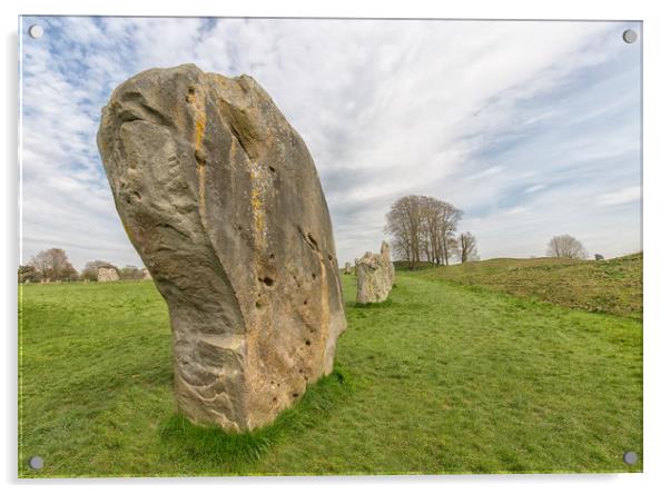 Monoliths from the large prehistoric stone circle  Acrylic by Mark Godden