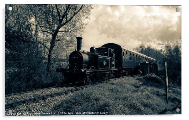 Steam Train 32678 Acrylic by Framemeplease UK