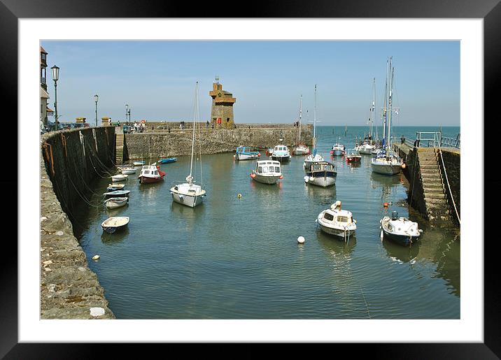 Lynmouth Harbour, North Devon Framed Mounted Print by graham young