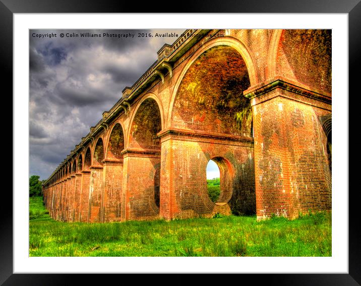 Balcombe Viaduct Pierced Piers 3 Framed Mounted Print by Colin Williams Photography