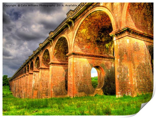 Balcombe Viaduct Pierced Piers 3 Print by Colin Williams Photography