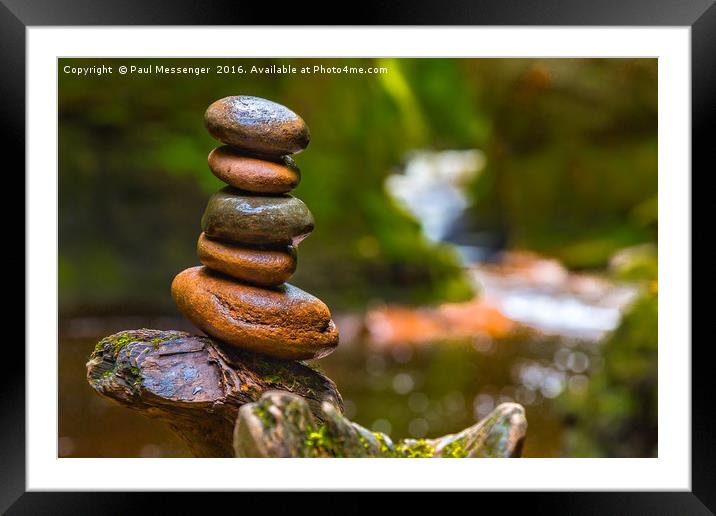 Devils Stack Framed Mounted Print by Paul Messenger