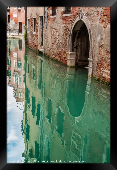 Rio de San Zanirovo, Venice Framed Print by Ian Collins