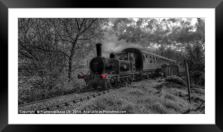 Steam Train 32678 to Tenterden Town  Framed Mounted Print by Framemeplease UK