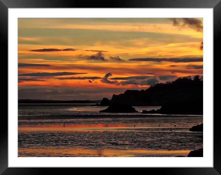 Coastal Sunset           Framed Mounted Print by Andy Smith