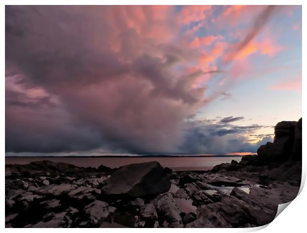 Dramatic Stormy Sky Print by Andy Smith