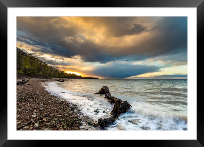 Woodside Bay Isle Of Wight Framed Mounted Print by Wight Landscapes