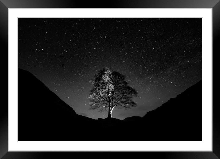 Sycamore Gap on Hadrian's Wall Framed Mounted Print by Paul Appleby