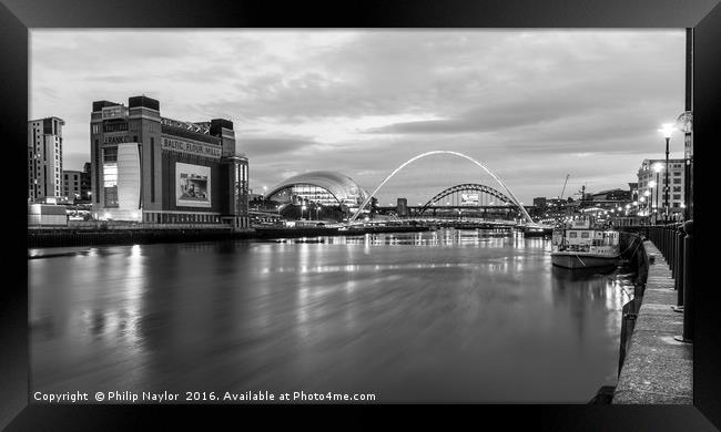 The Baltic Flour Mill by the River Tyne Framed Print by Naylor's Photography
