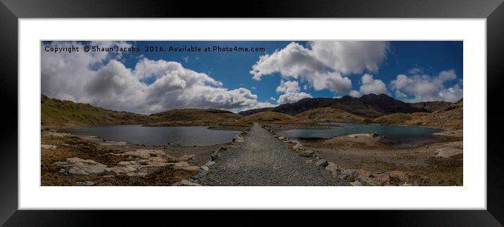 Snowdonia landscape  Framed Mounted Print by Shaun Jacobs