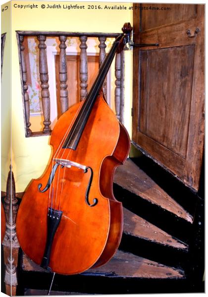 The Cello Canvas Print by Judith Lightfoot