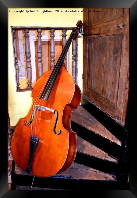 The Cello Framed Print by Judith Lightfoot