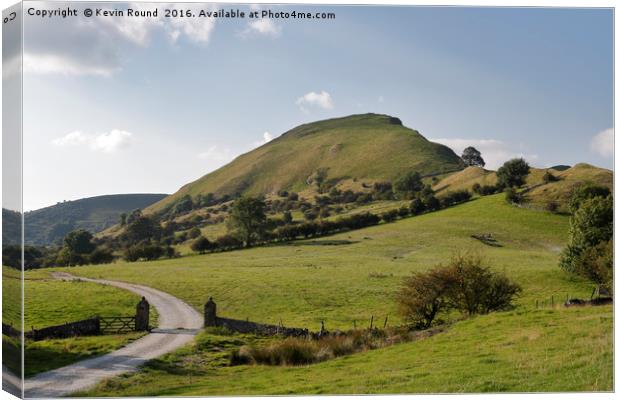 Chrome Hill Dovedale Canvas Print by Kevin Round