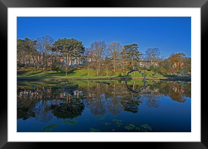 Early morning walk in the park Framed Mounted Print by Stephen Prosser