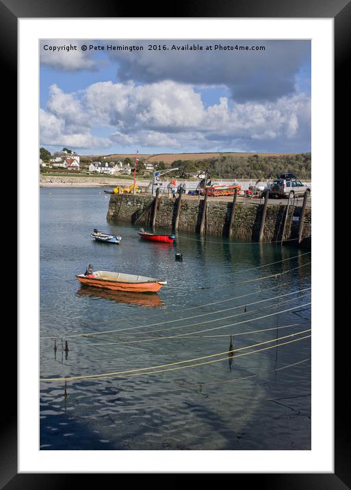 St Mawes in Cornwall Framed Mounted Print by Pete Hemington