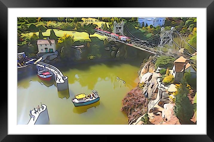 Harbourside view Framed Mounted Print by Paula Palmer canvas