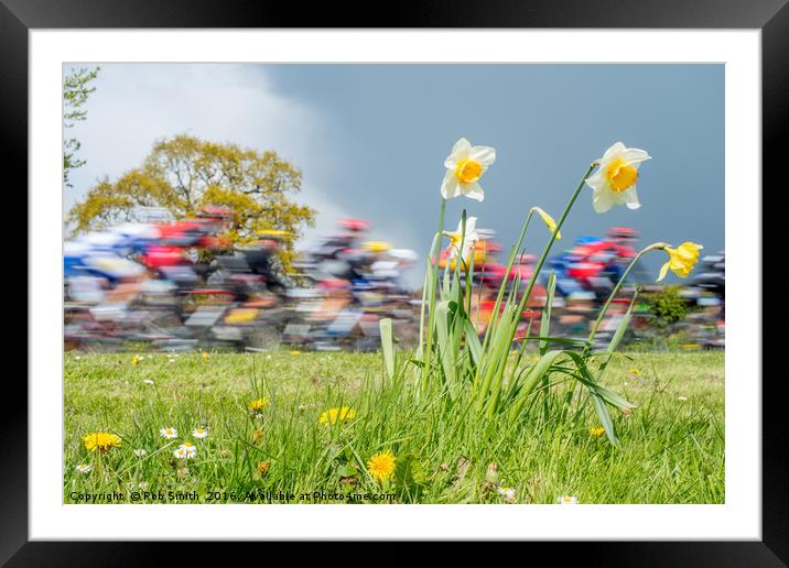 Tour de Yorkshire: Beyond the Pain Barrier Framed Mounted Print by Rob Smith