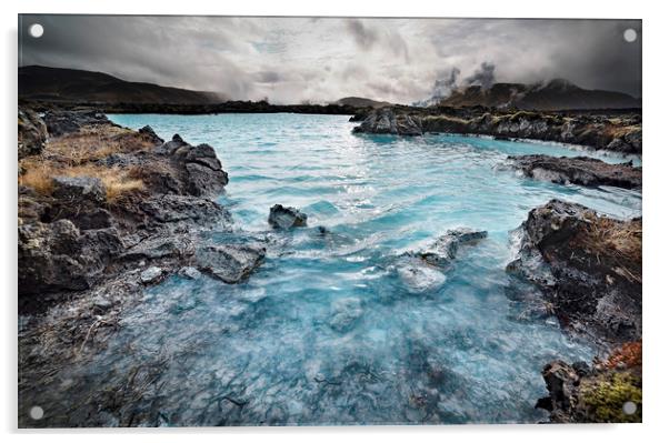 Blue Lagoon Acrylic by Svetlana Sewell