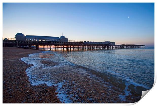 Hastings Pier, pre dawn light Print by Stephen Prosser