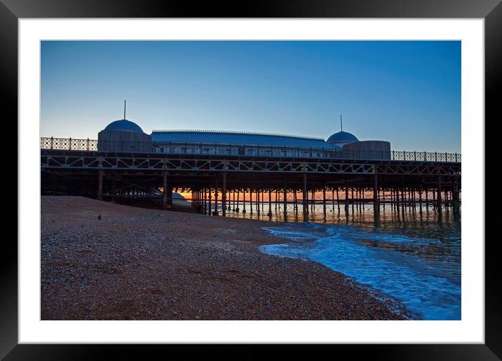 A pier reborne Framed Mounted Print by Stephen Prosser