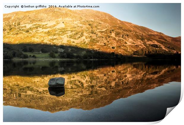 On the lake Print by bethan griffiths