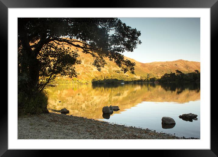 From the lake shore Framed Mounted Print by bethan griffiths