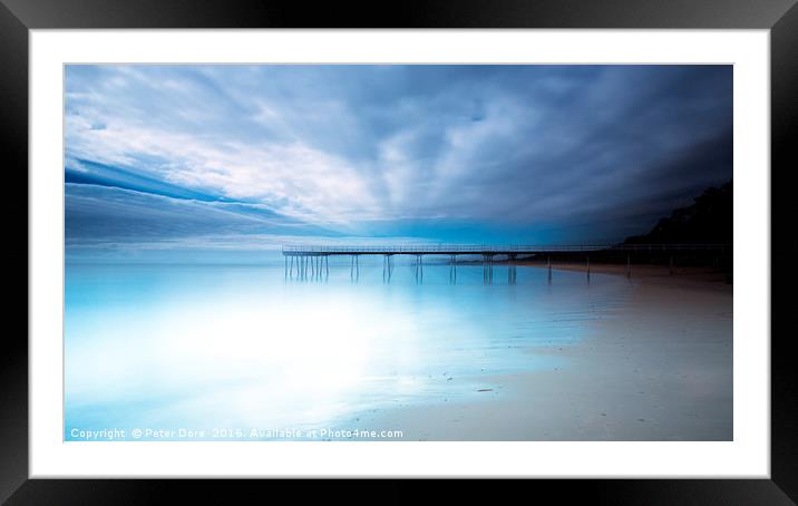 Scarness Jetty. Framed Mounted Print by Peter Dore