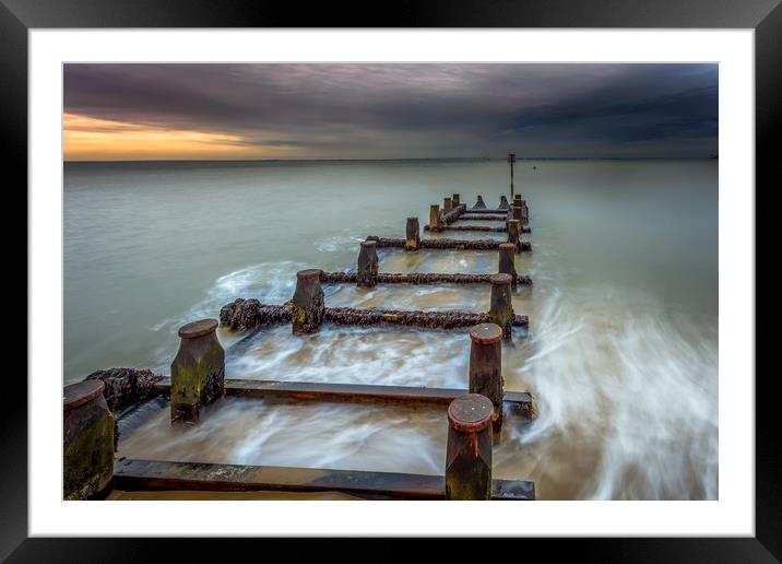 Seaview Outfall Isle Of Wight Framed Mounted Print by Wight Landscapes