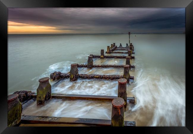 Seaview Outfall Isle Of Wight Framed Print by Wight Landscapes