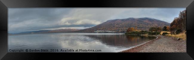 Loch Rannoch in Autumn Framed Print by Gordon Stein