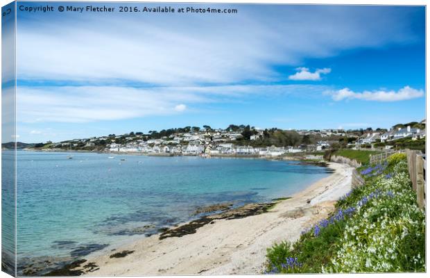 St Mawes, Cornwall Canvas Print by Mary Fletcher
