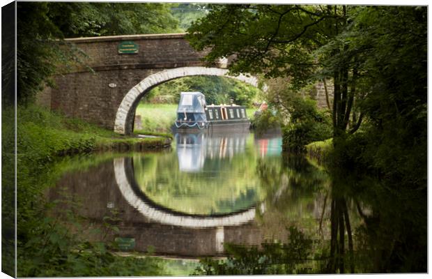 Leeds -Liverpool Canal Lancashire Canvas Print by Irene Burdell