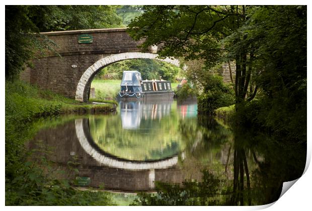 Leeds -Liverpool Canal Lancashire Print by Irene Burdell